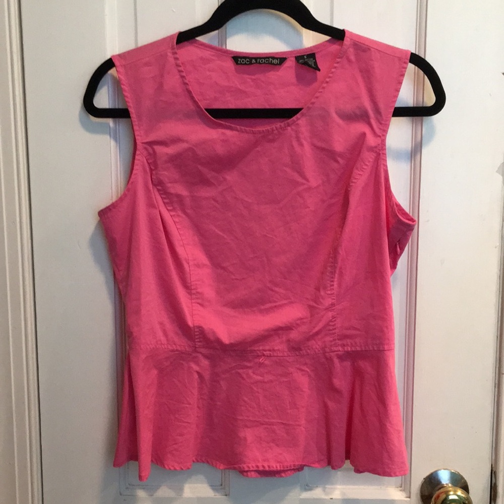 Pink Sleeveless Blouse